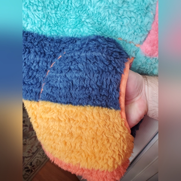 Katy Did Fluffy Multicolor Vest Size XL - Picture 3 of 7